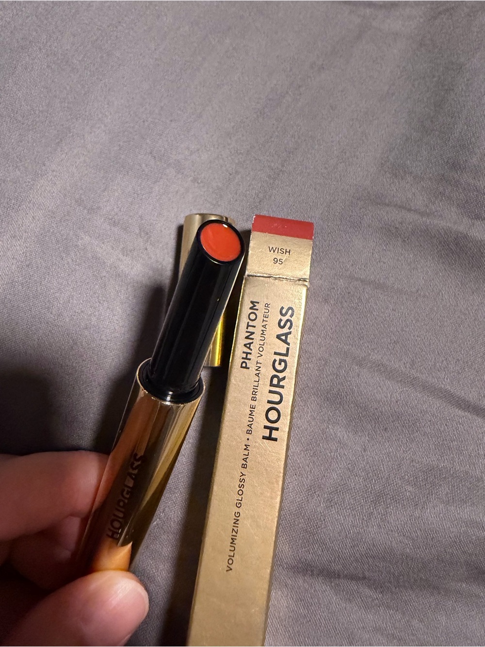 Hourglass Phantom Volumizing Glossy Balm Lipstick - Wish 95 Orange